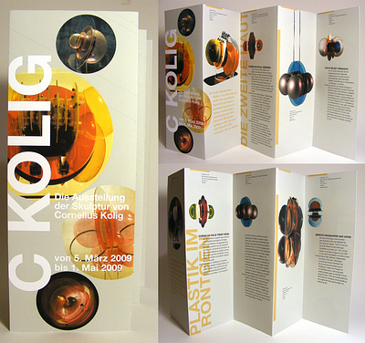 Exhibition Brochure for C. Kolig at MOMA graphic design print design