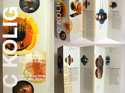Exhibition Brochure for C. Kolig at MOMA graphic design print design