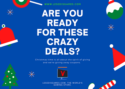 LESEDISGAMES 2021 CHRISTMAS PROMO CAMPAIGN branding christmas deals gaming graphic design logo promotion retail