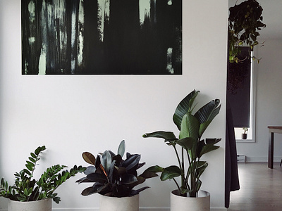 Mint art canvas painting