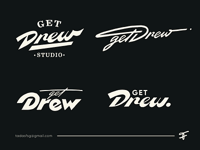 Get Drew art authentic bold branding calligraphy custom design drew flow goodtype handlettering iconic identity lettering logo script signature type web wordmark