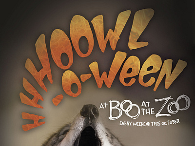 Magazine Ads for Bronx Zoo Halloween Event advertising graphic design handlettering print design