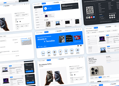 Electronics store - Website Design 3d branding internet shop shop store ui ux