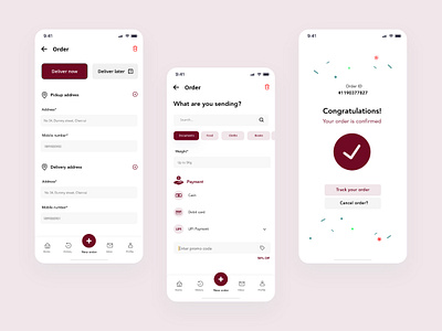 Order Confirmation mobile flow confirmation design flow illustration landing page mobile app mobile design mobile ui ui ui ux visual design