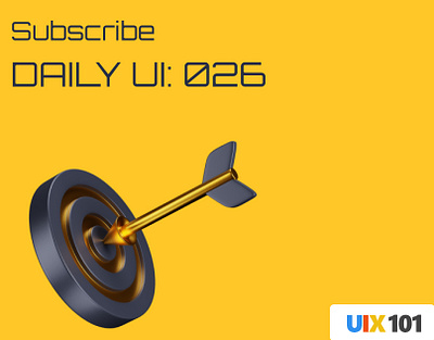 Daily UI: #026 | Subscribe | #UIX101 026 dailyui design figma subscribe ui design uix101 user experience user interface