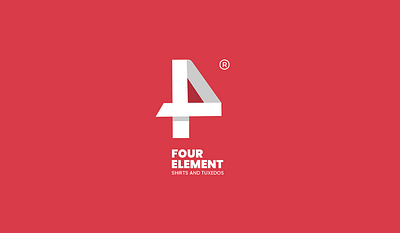 Logo design . Four element 4 branding four identity logo logo design red tuxedo