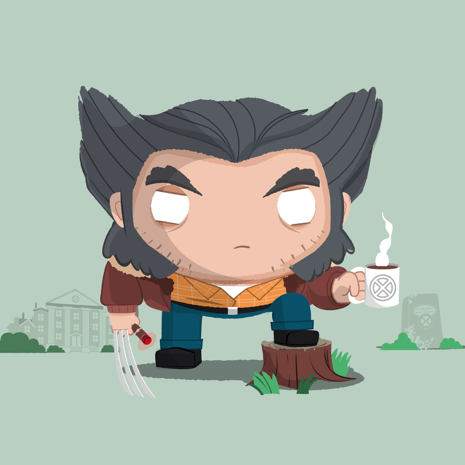 Chubby Wolverines bub claws comics hughjackman logan marvel marvelcomics mutant superhero wolverine xmen xmen97