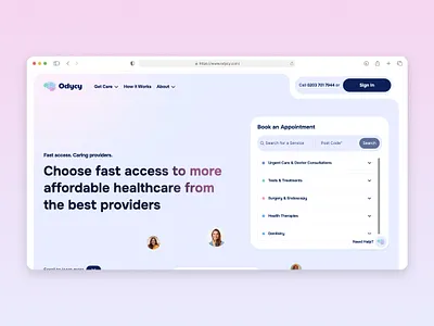 Odycy - Healthcare Website design figma ui ux web design wordpress