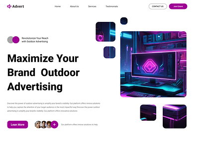 Advertising Website advertising advertising agency advertising design advertising landing pages advertising website homepage landing page web design website