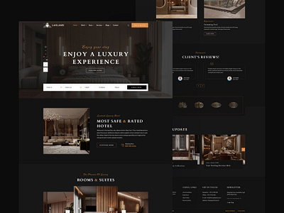 Laxland - Luxury Hotel Website UX/UI Design 5starhotel bookingsystem designinspiration designshowcase digitaldesign elegantui hotelexperience hotelwebsite intuitiveux luxuryhotel responsivedesign uidesign uiuxdesign urnoit userexperience uxdesign webdesign