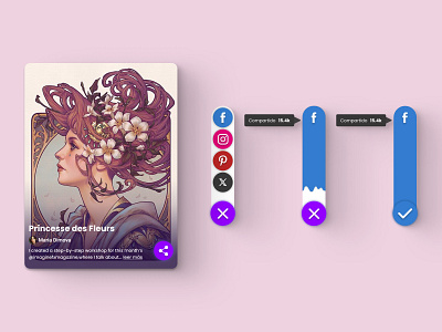 Social Share design graphic design ui ux web