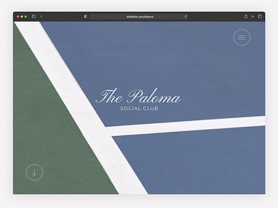 The Paloma Social Club branding design desktop elegant website graphic design home page home page design landing page landing page design minimal website site site design typography ui ux uxui web web design website website design