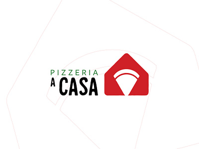 Pizzeria A Casa branch brand identity branding drink elegant food fun home house icon illustration italy logo logo design negative space pizza pizzeria restaurant typography visual identity