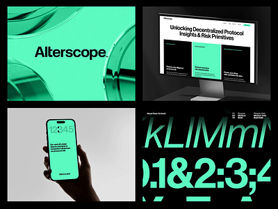 Alterscope art direction branding crypto design graphic design layout motion graphics typography ui ux web3 website