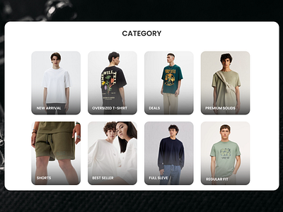 Fashion Brand Catagory section category section clothing website fashion website landing page minimal design website design