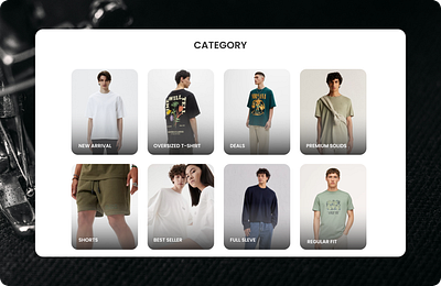 Fashion Brand Catagory section category section clothing website fashion website landing page minimal design website design