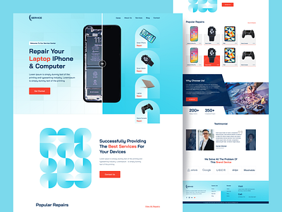 Electronics Repair Center website andriod apple computers electronics electronics repai figma fix game laptop maintenance mobile repair saas services smart watch ui uiux vintage watch web design