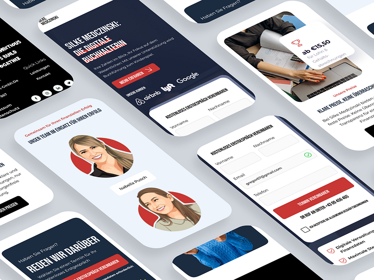 Accountant Agency Responsive Design by Syed Raju on Dribbble