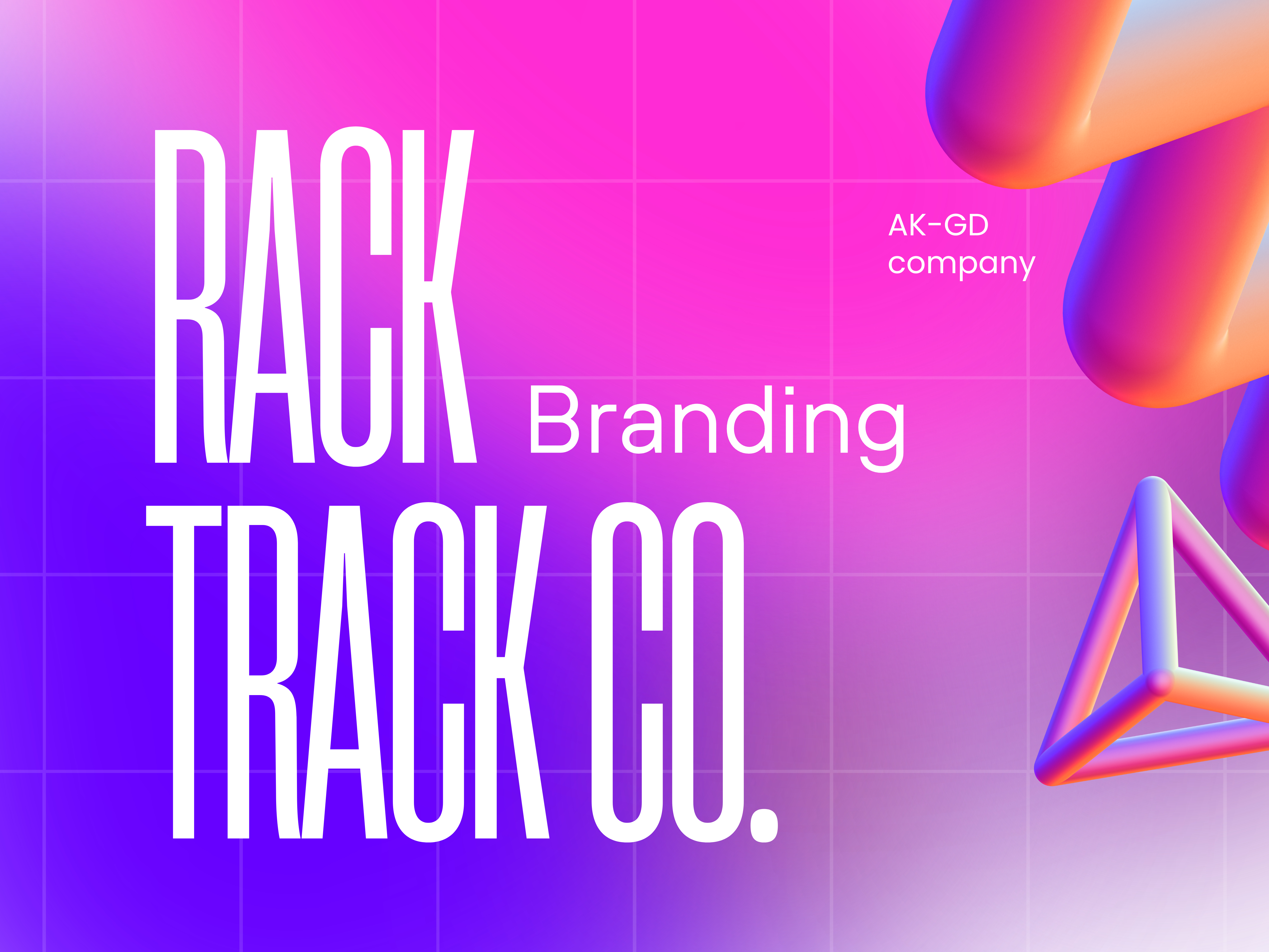 Logo for rack and track company branding