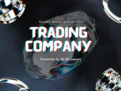 Social media design for trading company graphic design