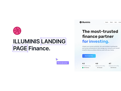 Illuminis - Finance Landing Page branding graphic design landing page ui