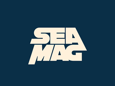 SEA MAG // Logo Exploration aqua aqua logo blue boat logo branding coast cream design east coast florida lake logo ocean wakeboard water water ski