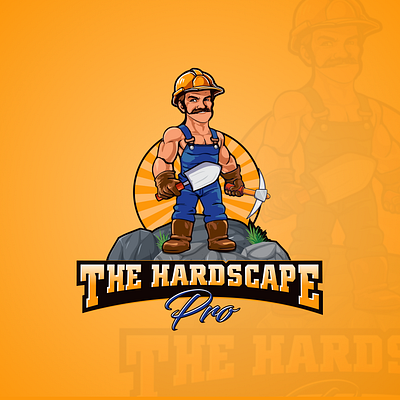 The Hardscape Logo Design | Mascot Logo Design adobe illustrator figma graphic design habibkhan18124 logo mascot logo ui ui design webdesign