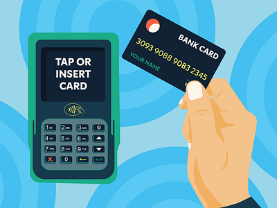 Card Reader banking credit card finance hand machine technology