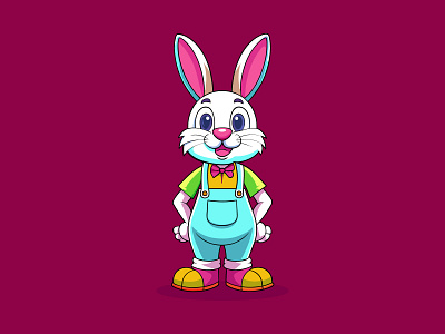 Rabbit/Bunny Vector Illustration bunny design digital illustration graphic design icon illustration illustration art rabbit vector vector art vector illustration