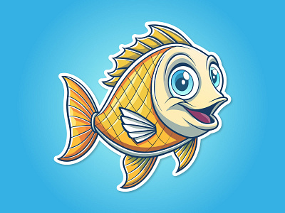 Fish Vector Illustration artist design digital illustration elegant fish graphic design icon illustration illustration art vector vector art vector illustration