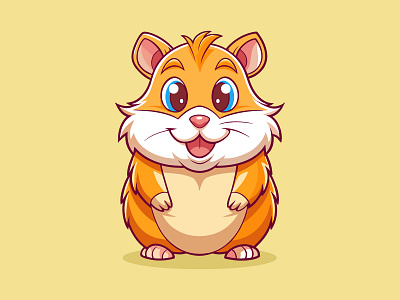 Hamster Vector Illustration artist cartoon character design design digital illustration graphic design hamster illustration illustration art logo vector