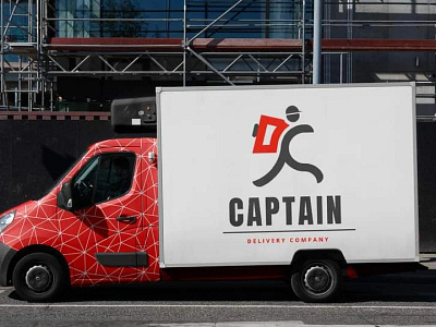 Captain delivery co . Logo & presentation branding graphic design