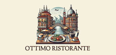 Ottimo-Ristorante-Logo-1600 app branding design graphic design illustration logo logos typography ui vector