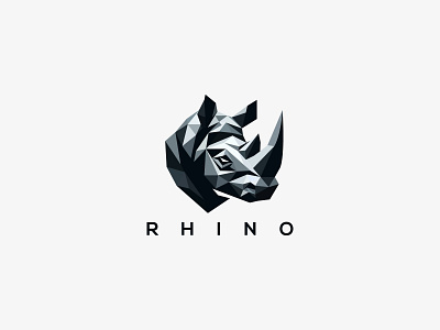 Rhino Logo low poly logo rhino rhino logo rhino logo deisgn rhinos rhinos logo top logo top rhino top rhino logo