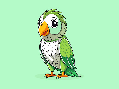 Parrot Vector Illustration 2d artist cartoon character digital illustration graphic design illustration illustration art vector