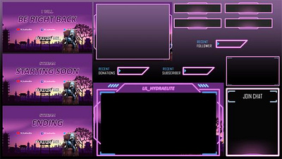 Streaming Overlay Package! branding graphic design