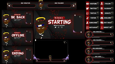 Streaming Overlay Package! branding graphic design