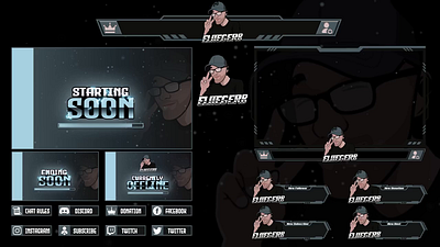 Streaming Overlay Package! animation branding graphic design logo motion graphics