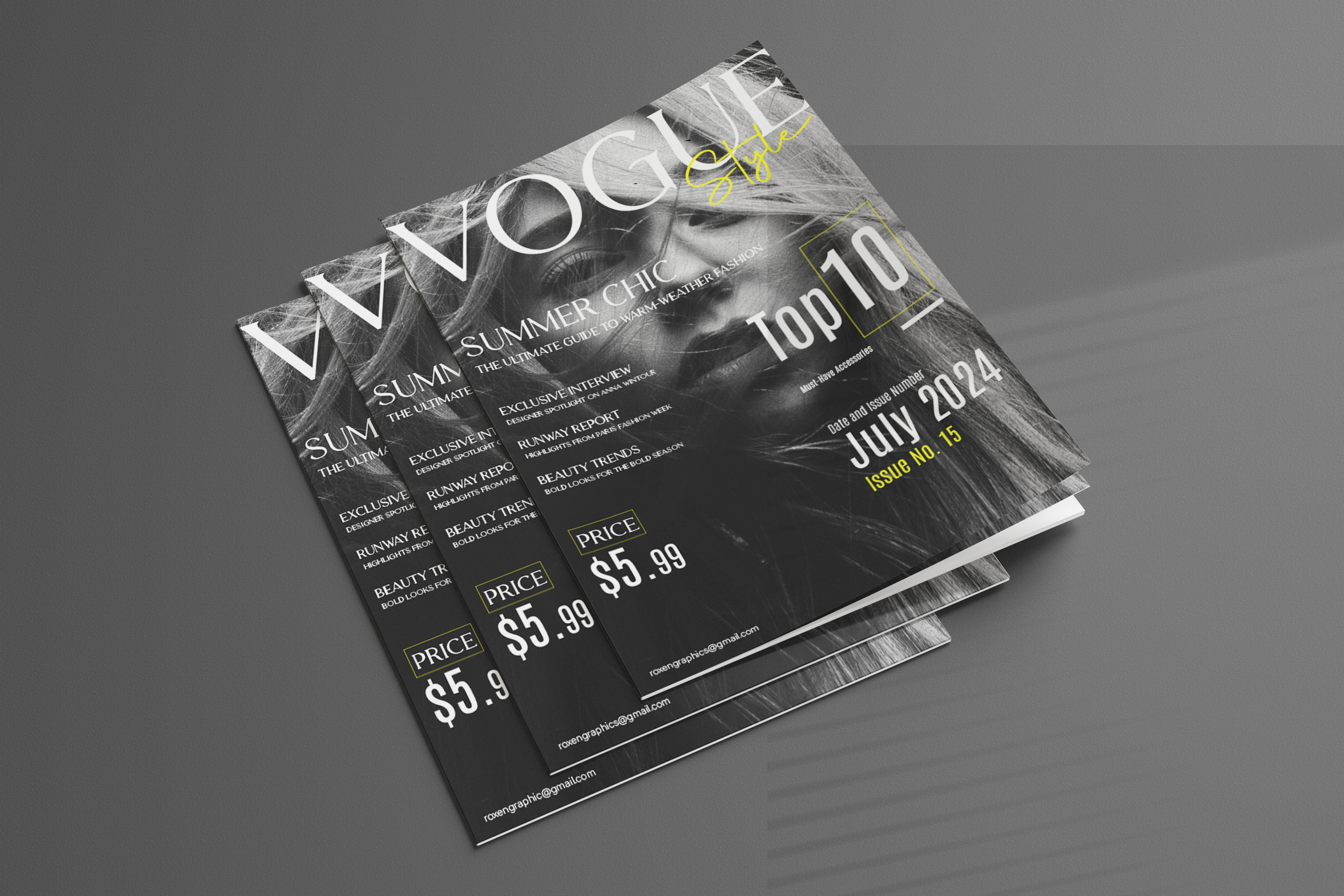 Example of Elegant Magazine Cover Designs