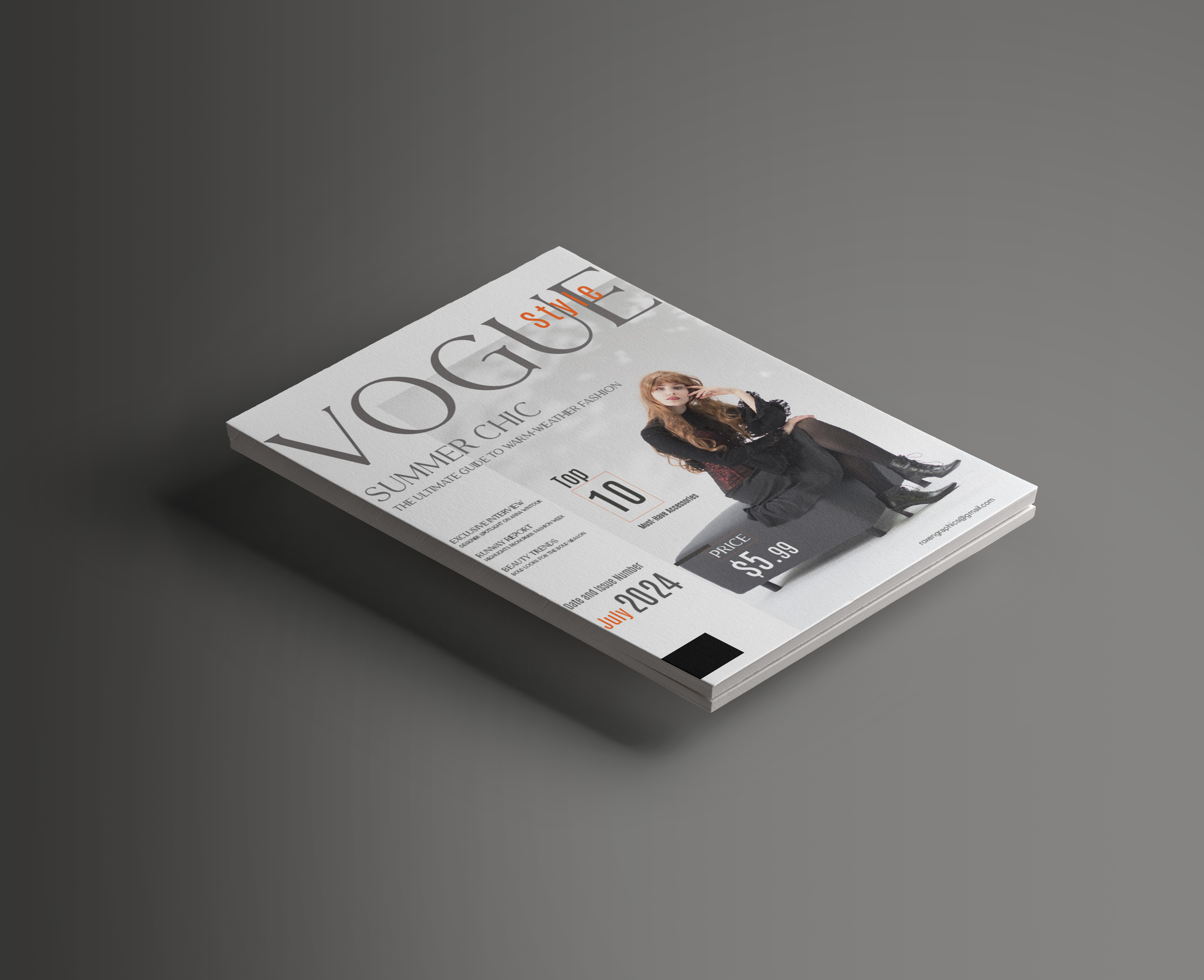 Example of Elegant Magazine Cover Designs