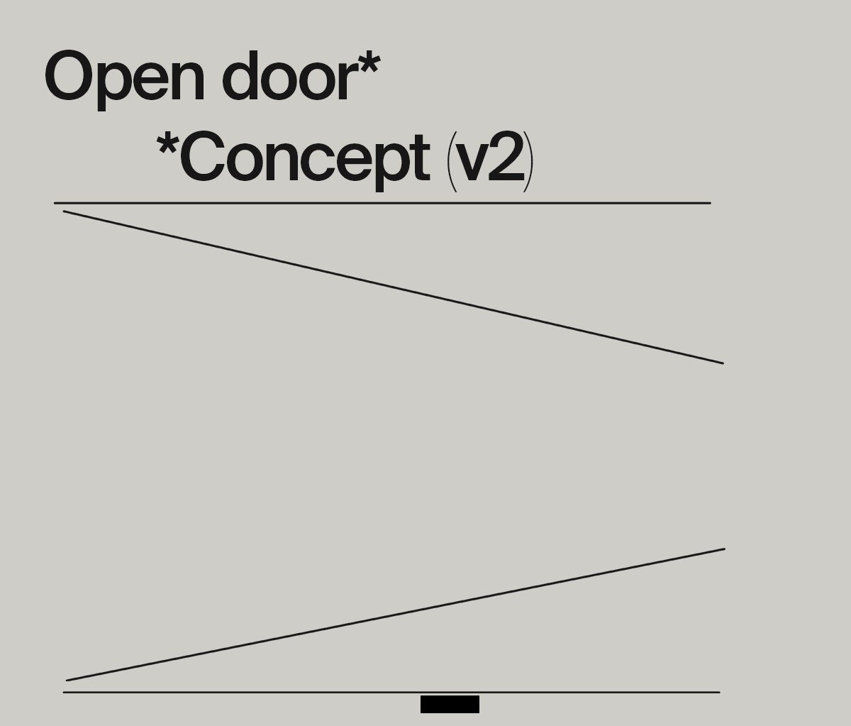 Phrasing with lines. Brand development branding