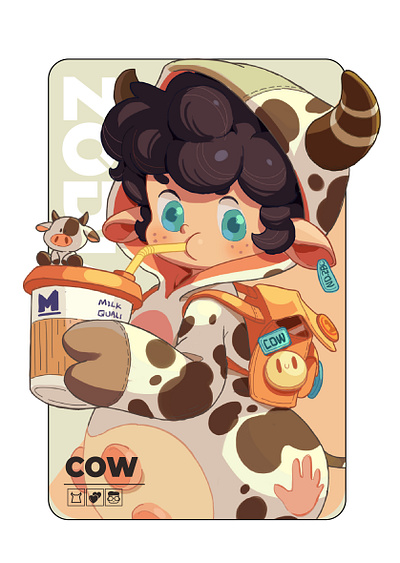Chinese Zodiac IP Character Design-Cow character design characters design ipdesign