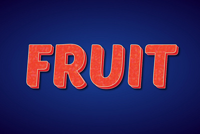 Fruit Text Effect graphic design