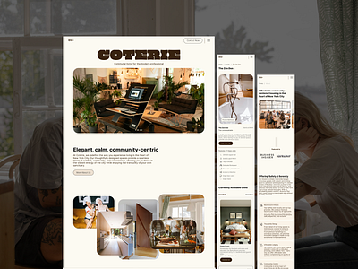 Coterie Template design we web design website