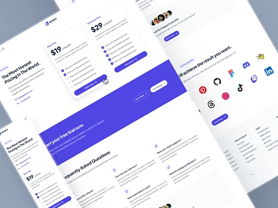 slothUI - World's Laziest Design System - SaaS Pricing Page UIUX clean design system minimal modern pricing pricing layout pricing page pricing plan pricing table pricing ui responsive saas saas landing page saas ui kit saas web design saas website simple slothui soft web design