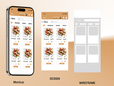 Menu design design menu mobile ui ux