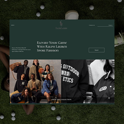 Reimagined Ralph Lauren online experience branding design e commerce fashion graphic design landing page ui web design