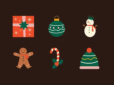 Cute Christmas Decoration Collection canva element illustration