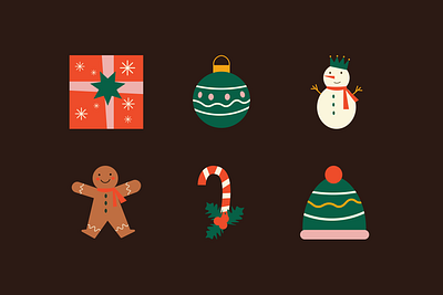 Cute Christmas Decoration Collection canva element illustration