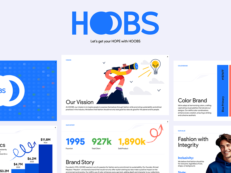 HOOBS - Precentation app branding design graphic design health illustration logo ui ux vector